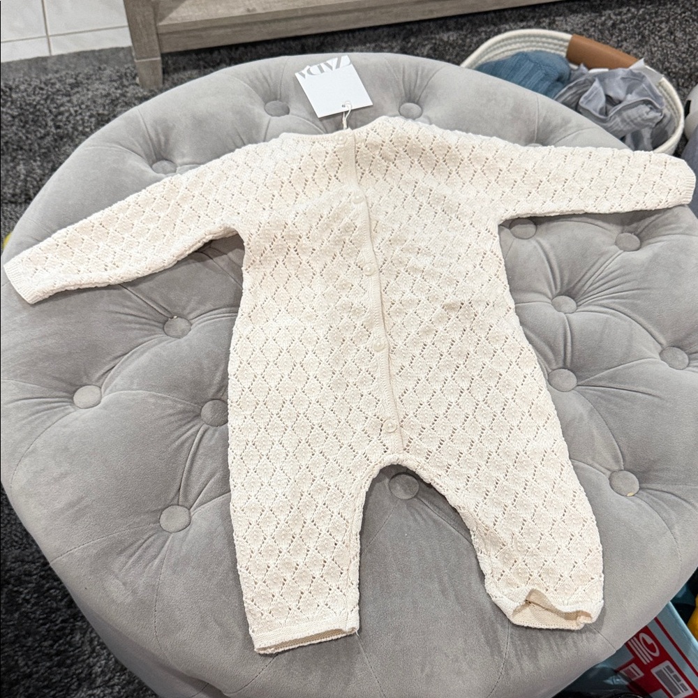Baby knit onesie